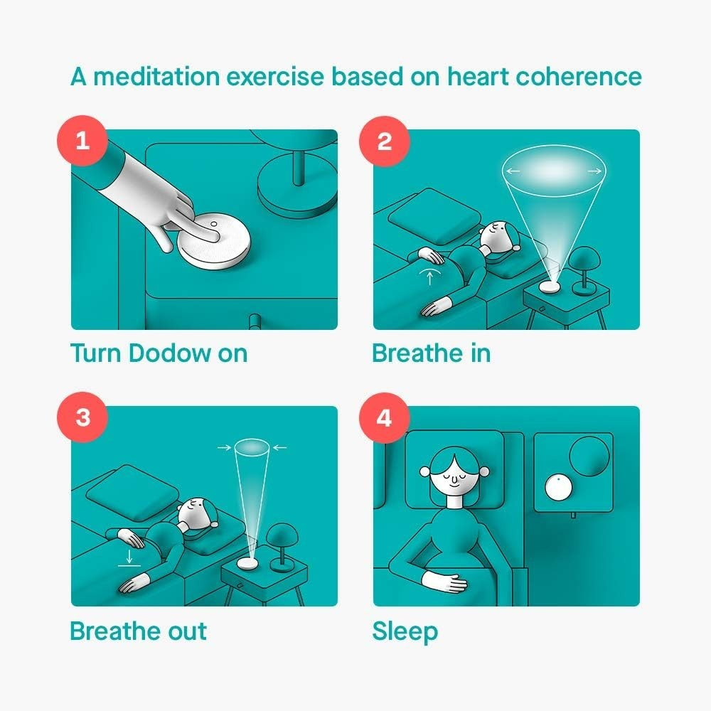 Dodow Sleep Aid Device Helps You Fall Asleep Faster | Great for Insomnia Relief